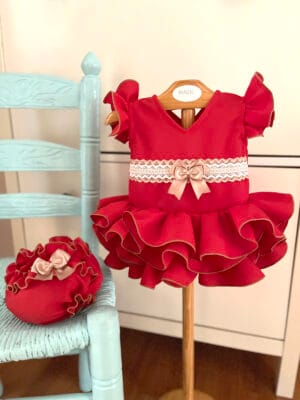 Vestido Infantil con Braguita Liso - Modelo Rocío