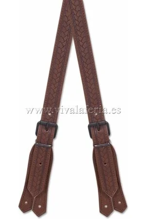 Brown synthetic leather children's campero braces