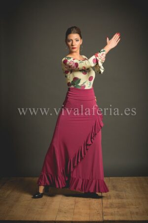 Valoria ruffled flamenco dance skirt