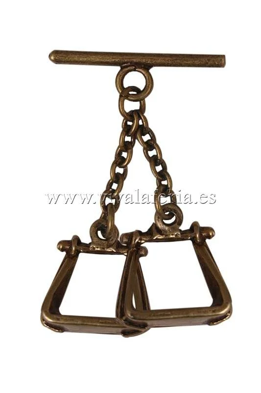 Franges pour étriers de costume court couleur bronze