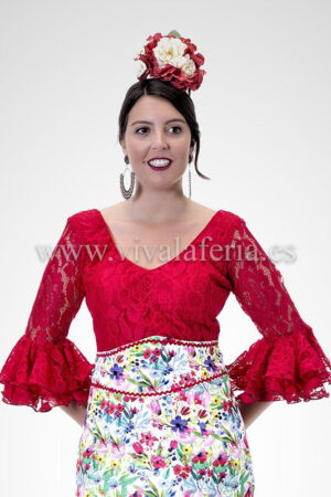 Blusa in pizzo modello Feria