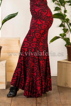 Gonna da ballo flamenco modello Olvera 