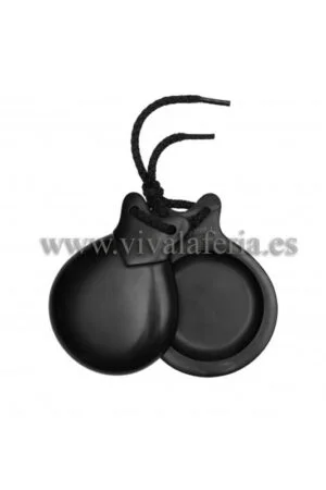 Castanholas pretas de flamenco para semi-profissionais