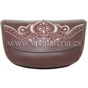 Sac Rociero en cuir marron