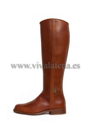Bota campera de caña alta cuero viejo