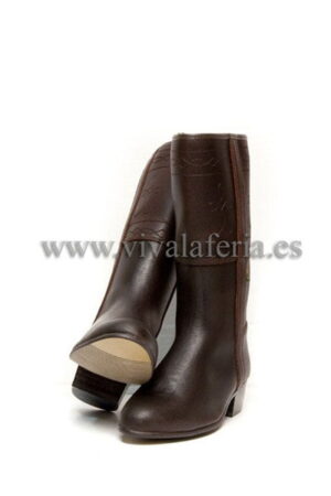 Botte country montante à talon garçon