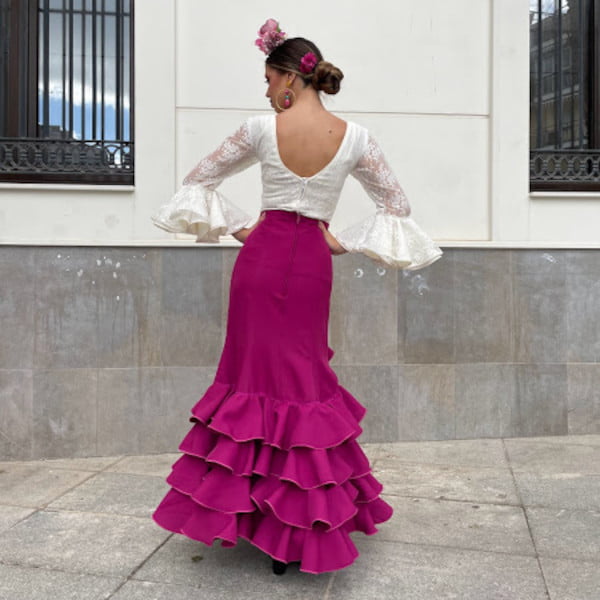 Vestido Falda Flamenca Comprar Falda Flamenca Negra Volantes