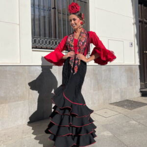 Falda de Sevillana modelo Tarantos color negro