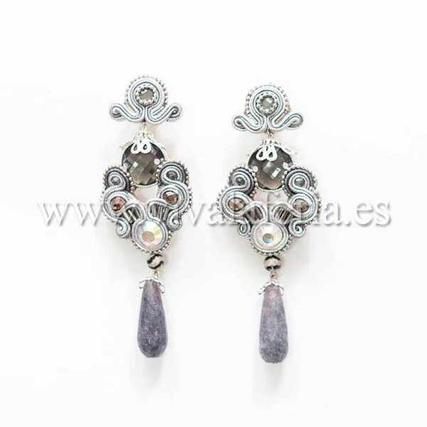 Azariel teardrop flamenco earrings by Candela de Reina