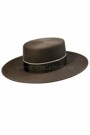 Cordoban hat, sugarcane style, uranium-colored wool