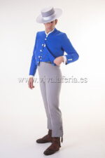 Traje Campero Azulina y Gris