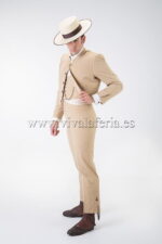 costume court homme prince de galles beige