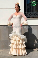 Cheap Beige flamenco dress Crimson model