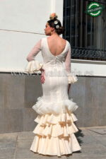 Cheap Beige flamenco dress Crimson model