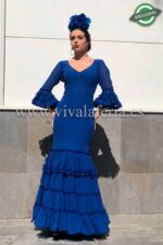 Cheap Canastero flamenco dress in Electric Blue chiffon