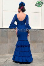 Cheap Canastero flamenco dress in Electric Blue chiffon