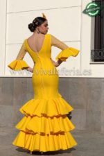 Vestido de gitana económico color amarillo modelo Corín