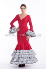 Rotes Zigeunerkleid Modell Lucía de Alfarera