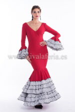 Rotes Zigeunerkleid Modell Lucía de Alfarera