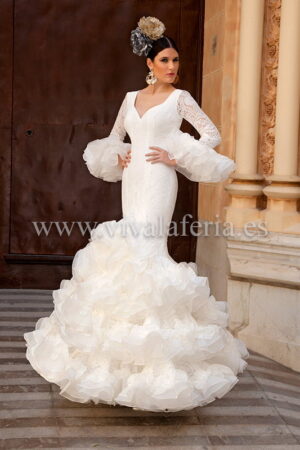 Flamenco-Hochzeitskleid Modell Airosa de Guadalupe Moda Flamenca 