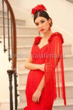 Red flamenco dress Alhambra de Guadalupe Moda Flamenca