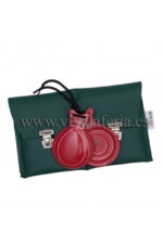 Castañuelas flamenca de vidrio  roja