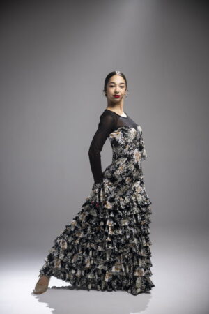 Abito da ballo flamenco modello Barletta Stampato