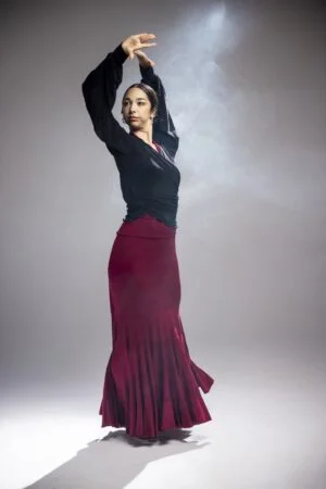 Falda para bailar flamenco Maule Punto Elástico