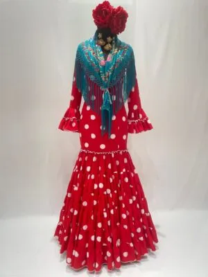 Traje de gitana puro canastero modelo Charo - Talla 40