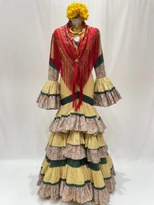 Traje de flamenca de la firma Loli Vera - Talla 44