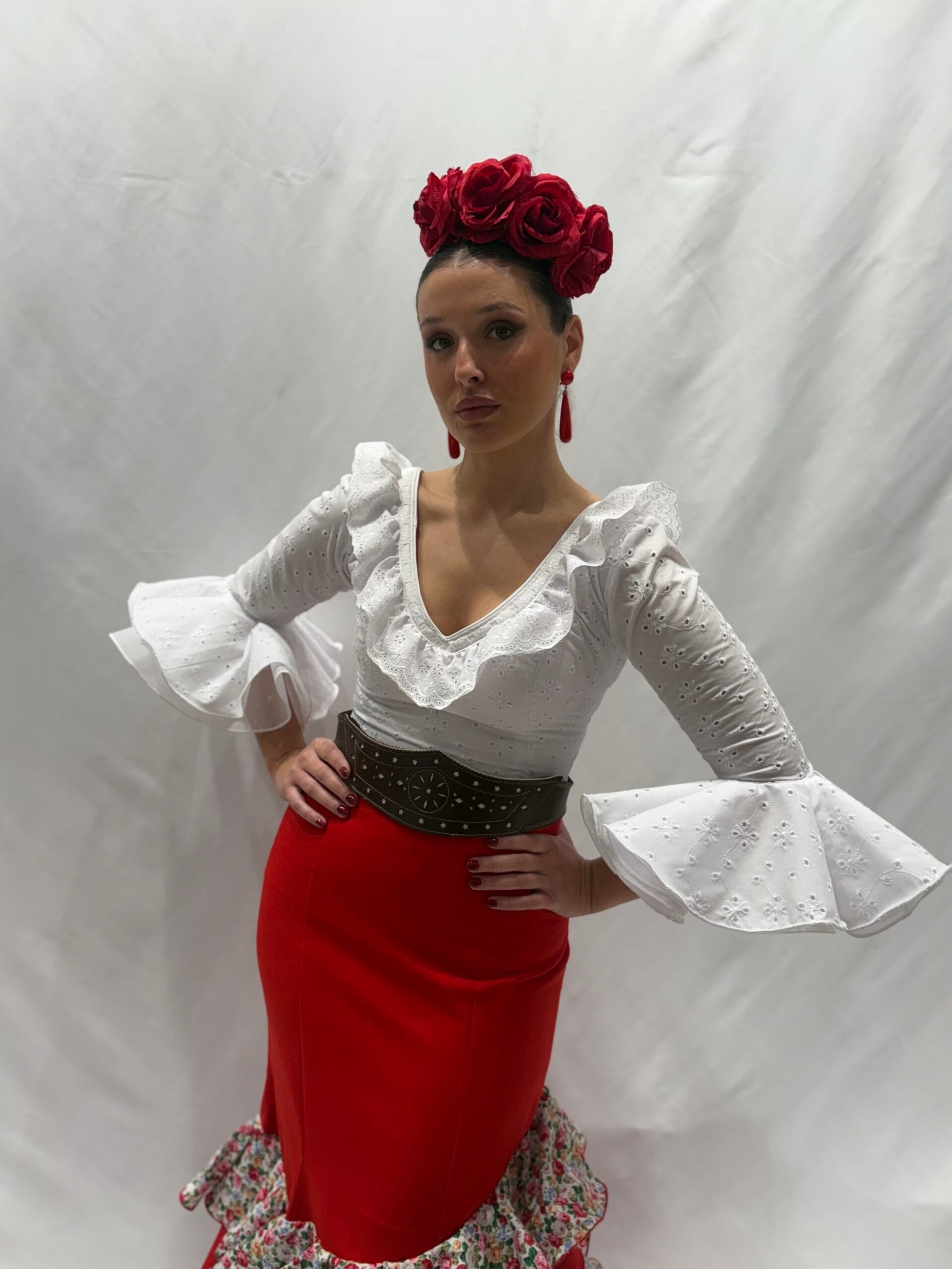 Blouse Blusas Flamencas 2021 Blusa Flamenca Blanca Camisas
