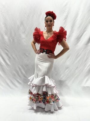 Falda flamenca barata estampada modelo Floral