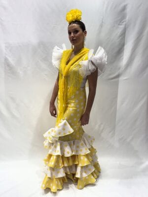 Falda flamenca económica de lunares modelo Hinojo