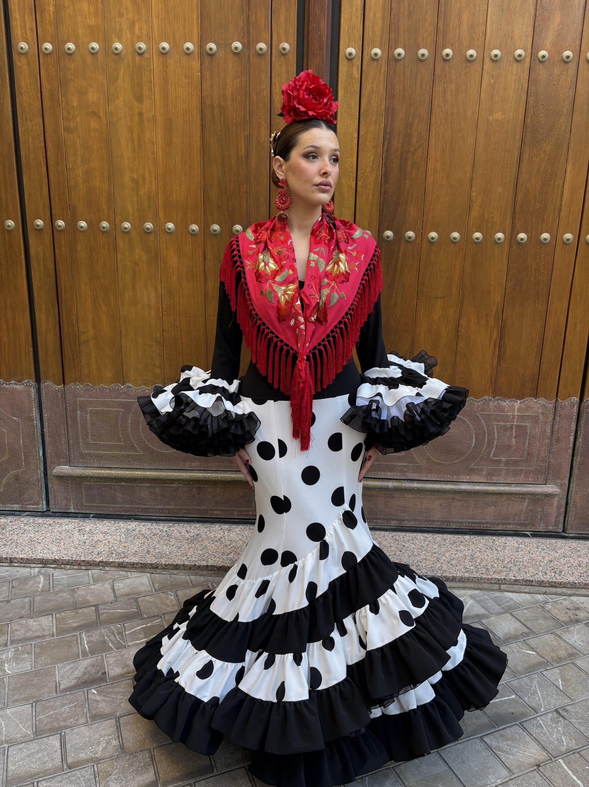 フラメンコ衣装　trajes de flamenca製　花柄ワンピース フラメンコ衣装 trajes de flamenca製 花柄ワンピース 【公式通販】